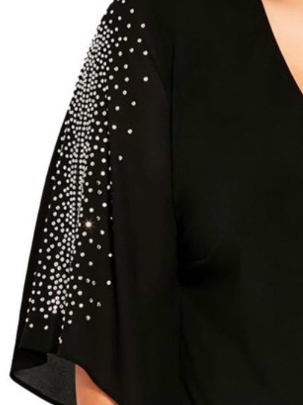 MSK Black Women's Top with Branded Neck Label - Picture 4 of 7